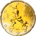 Italien, 20 Euro Cent, 2010, Rome, STGL, Messing, KM:248