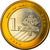 Vaticano, Euro, Type 3, 2005, unofficial private coin, FDC, Bimetálico