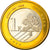 Watykan, Euro, 2007, unofficial private coin, MS(65-70), Bimetaliczny