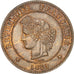 Coin, France, Cérès, 5 Centimes, 1889, Paris, AU(55-58), Bronze, KM:821.1