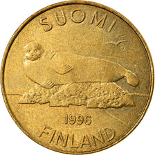 Moneda, Finlandia, 5 Markkaa, 1996, MBC, Cobre - aluminio - níquel, KM:73