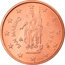 San Marino, 2 Euro Cent, 2004, Rome, MS(63), Copper Plated Steel, KM:441