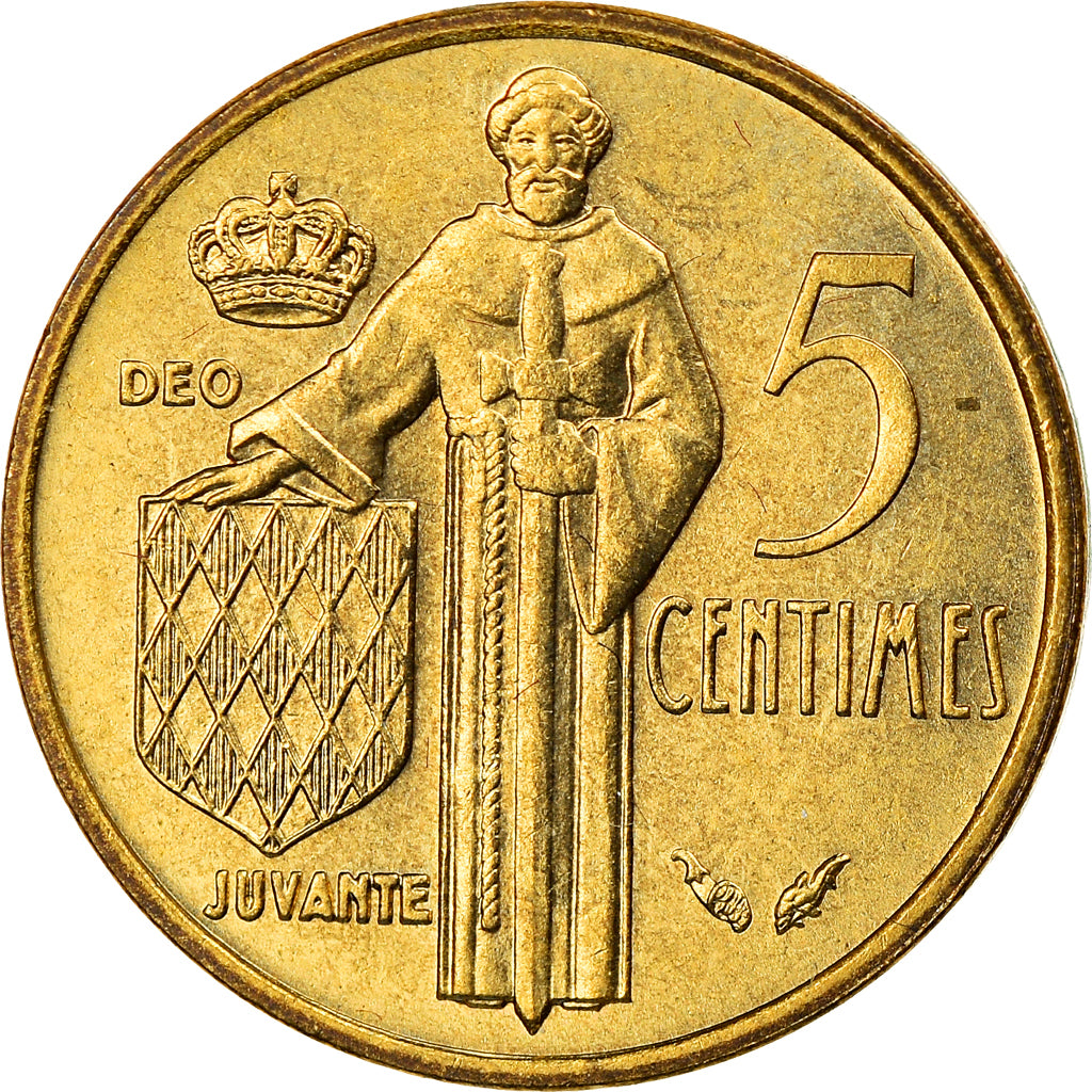 Monnaie, Monaco, Rainier III, 5 Centimes, 1978, TTB, Aluminum-Bronze, Gadoury:MC