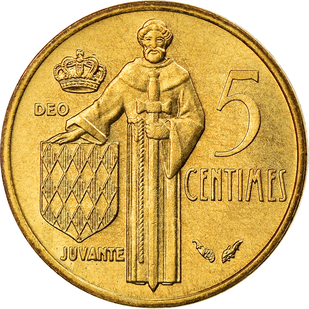 Moneta, Monaco, Rainier III, 5 Centimes, 1978, BB, Alluminio-bronzo, KM:156
