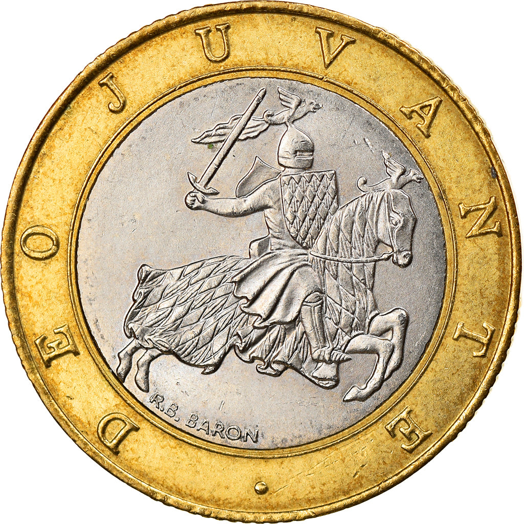 Coin, Monaco, Rainier III, 10 Francs, 2000, EF(40-45), Bi-Metallic, KM:163