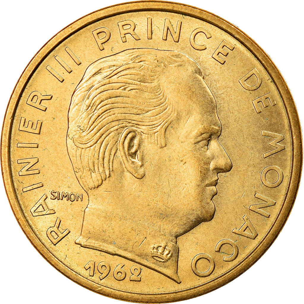 Moneta, Monaco, Rainier III, 50 Centimes, 1962, BB, Alluminio-bronzo, KM:144