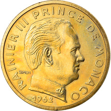 Coin, Monaco, Rainier III, 50 Centimes, 1962, EF(40-45), Aluminum-Bronze