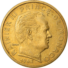 Coin, Monaco, Rainier III, 50 Centimes, 1962, EF(40-45), Aluminum-Bronze