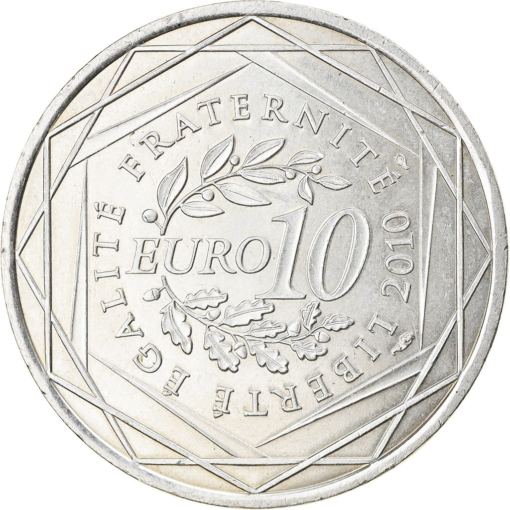 Frankrijk, 10 Euro, Ile de France, 2010, Paris, ZF+, Zilver, KM:1657