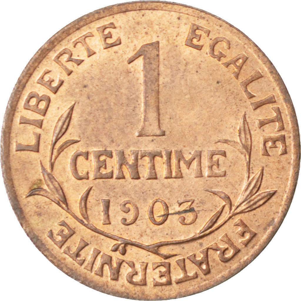Moneta, Francja, Dupuis, Centime, 1903, AU(55-58), Bronze, KM:840, Gadoury:90