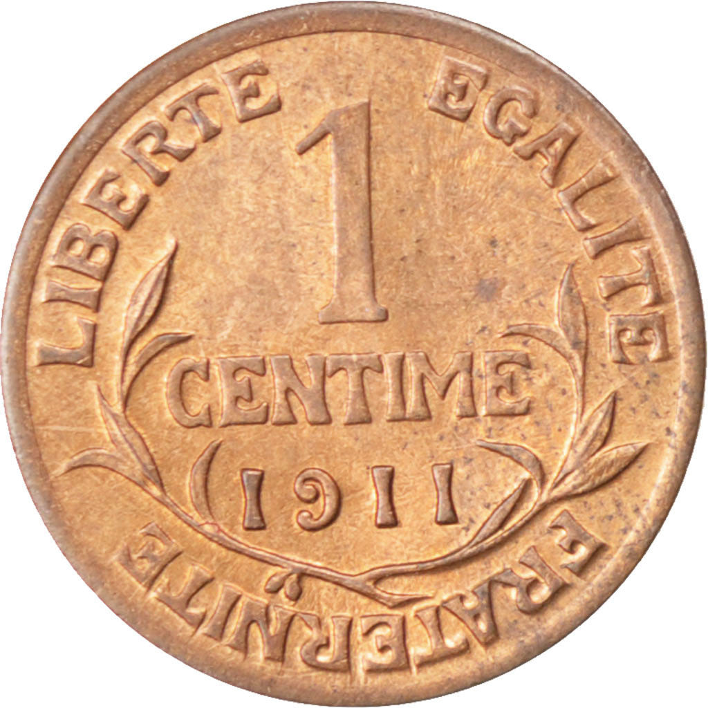 Coin, France, Dupuis, Centime, 1911, MS(60-62), Bronze, KM:840, Gadoury:90
