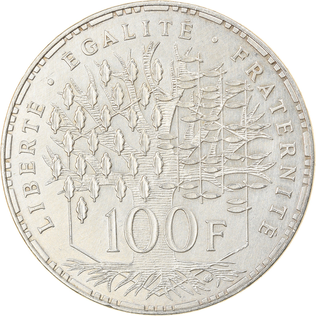 Munten, Frankrijk, Panthéon, 100 Francs, 1983, Paris, PR, Zilver, KM:951.1