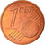 Monaco, Euro Cent, 2001, Paris, MS(63), Miedź platerowana stalą, KM:167