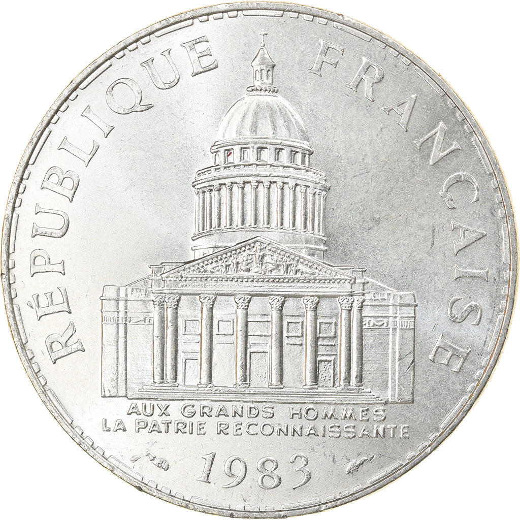Coin, France, Panthéon, 100 Francs, 1983, Paris, MS(63), Silver, KM:951.1