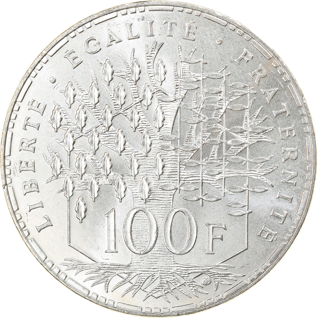 Coin, France, Panthéon, 100 Francs, 1983, Paris, MS(63), Silver, KM:951.1