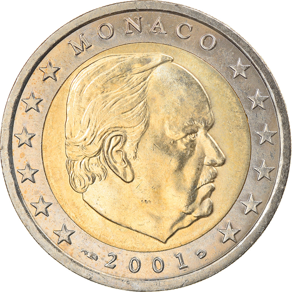 Monaco, 2 Euro, 2001, SPL, Bi-metallico, KM:186