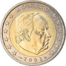 Monaco, 2 Euro, 2001, UNC-, Bi-Metallic, KM:186