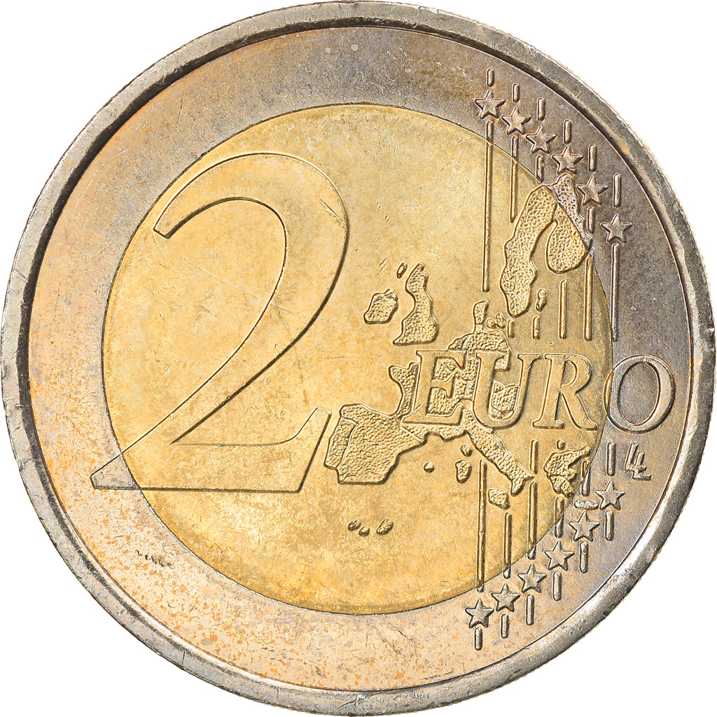 Mónaco, 2 Euro, 2001, MS(63), Bimetálico, KM:186