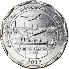 Moneta, Sri Lanka, Hambantota, 10 Rupees, 2013, SPL, Acciaio inossidabile