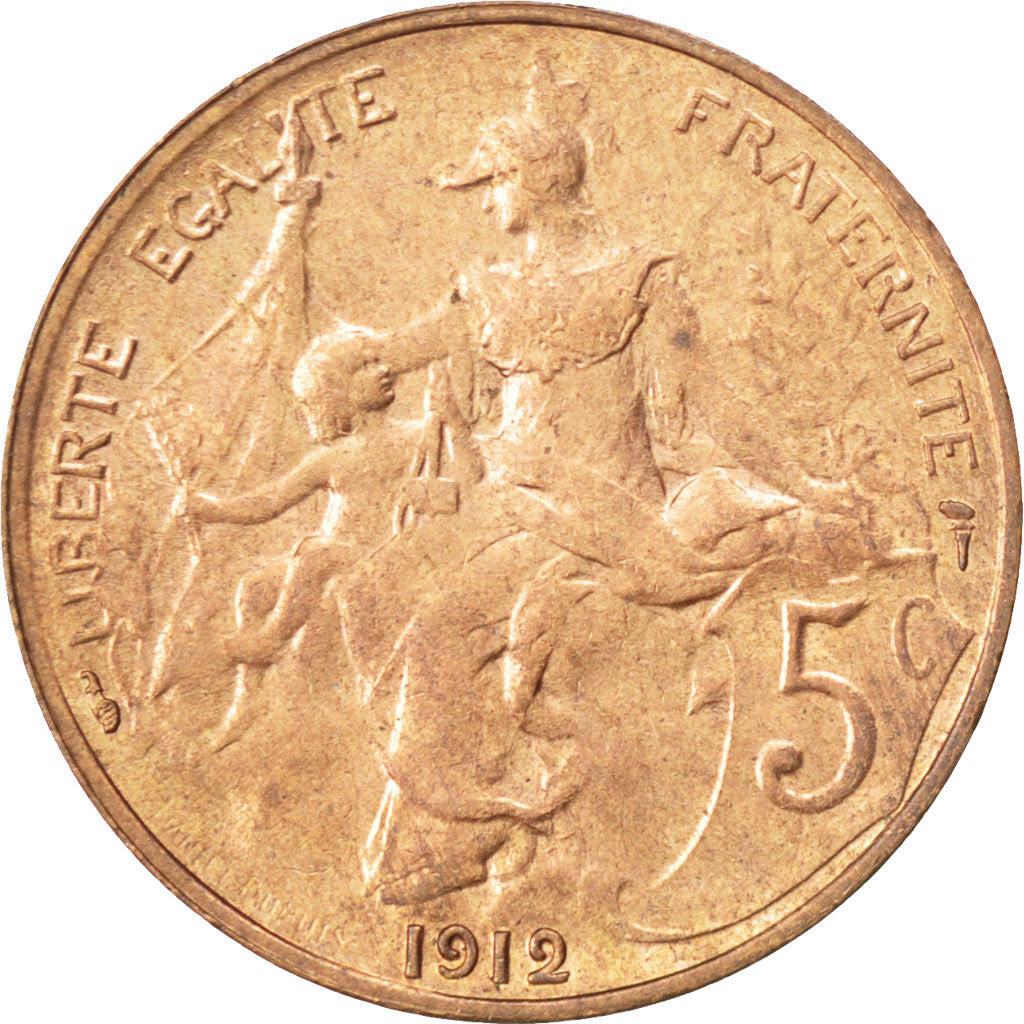 Coin, France, Dupuis, 5 Centimes, 1912, MS(60-62), Bronze, KM:842, Gadoury:165