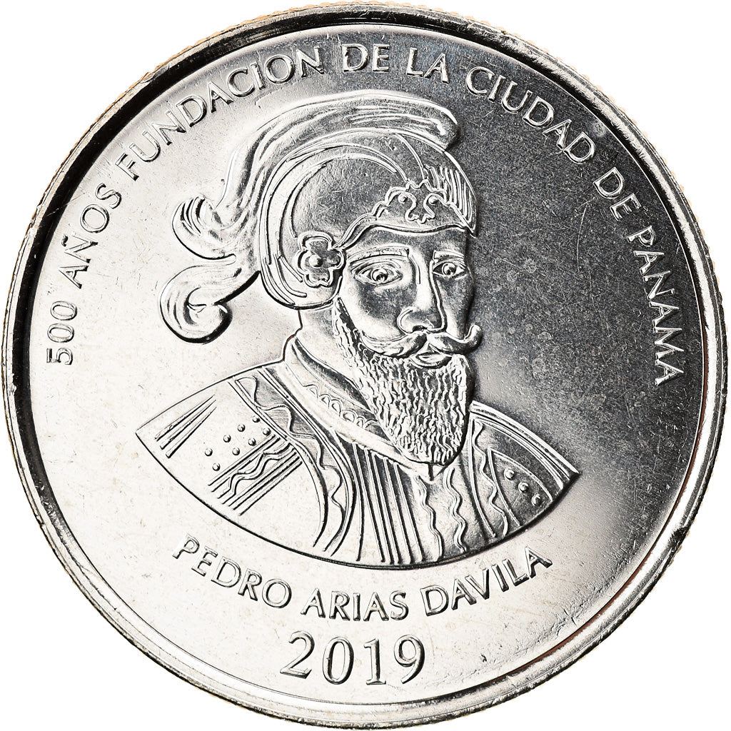 Münze, Panama, 500 ans, 1/2 Balboa, 2019, UNZ, Copper Plated Steel