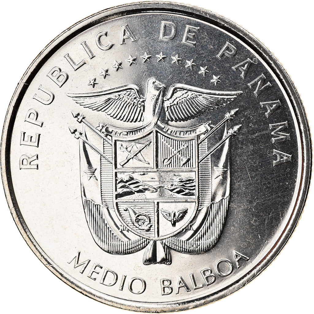 Münze, Panama, 500 ans, 1/2 Balboa, 2019, UNZ, Copper Plated Steel