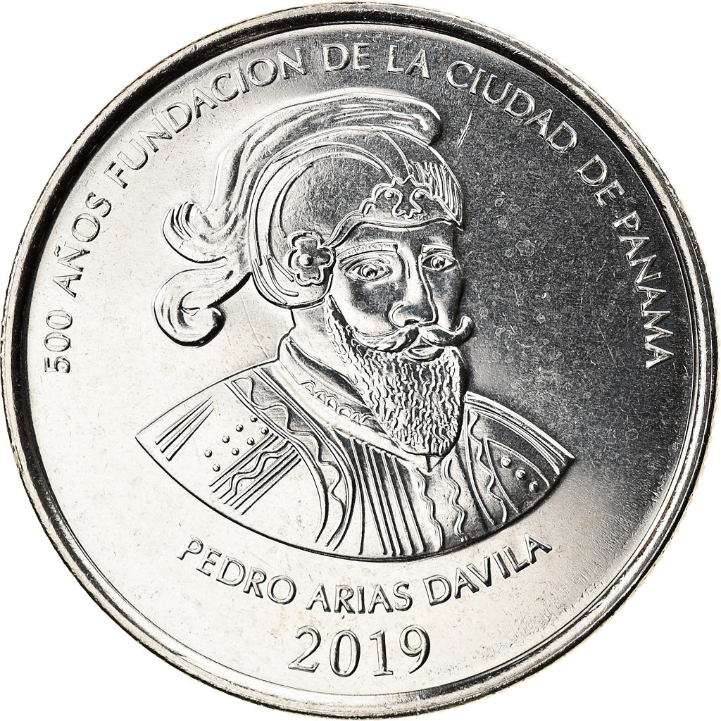 Monnaie, Panama, 500 ans, 1/2 Balboa, 2019, SPL, Copper Plated Steel