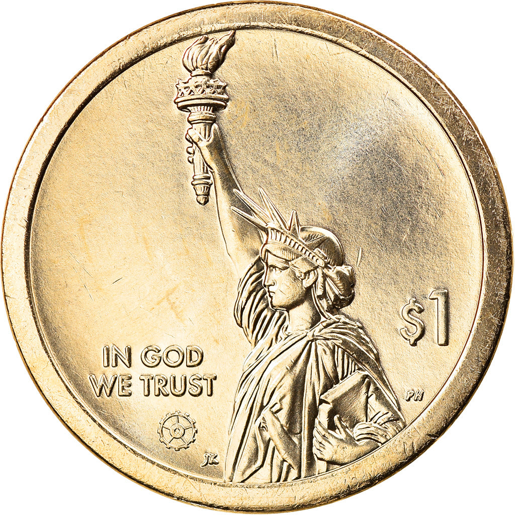 Coin, United States, Maryland, Dollar, 2020, Denver, MS(63), Brass manganese