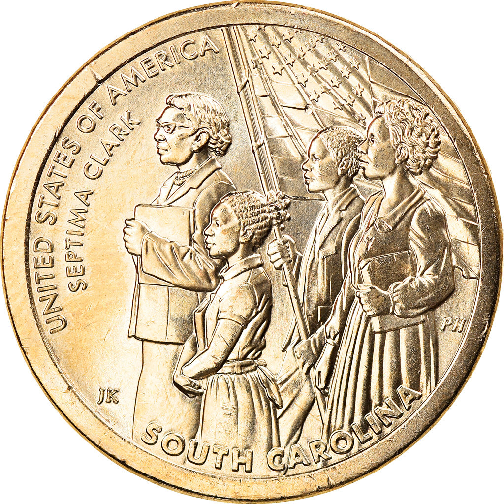 Moneta, USA, South Carolina, Dollar, 2020, Philadelphia, MS(63), Brass manganese