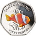 Monnaie, Océan Indien Britannique, Poisson-clown, 50 Pence, 2021, FDC
