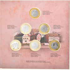 Belarus, Set 6x 2 Rubles, Architectural Heritage of Belarus, 2019, BU