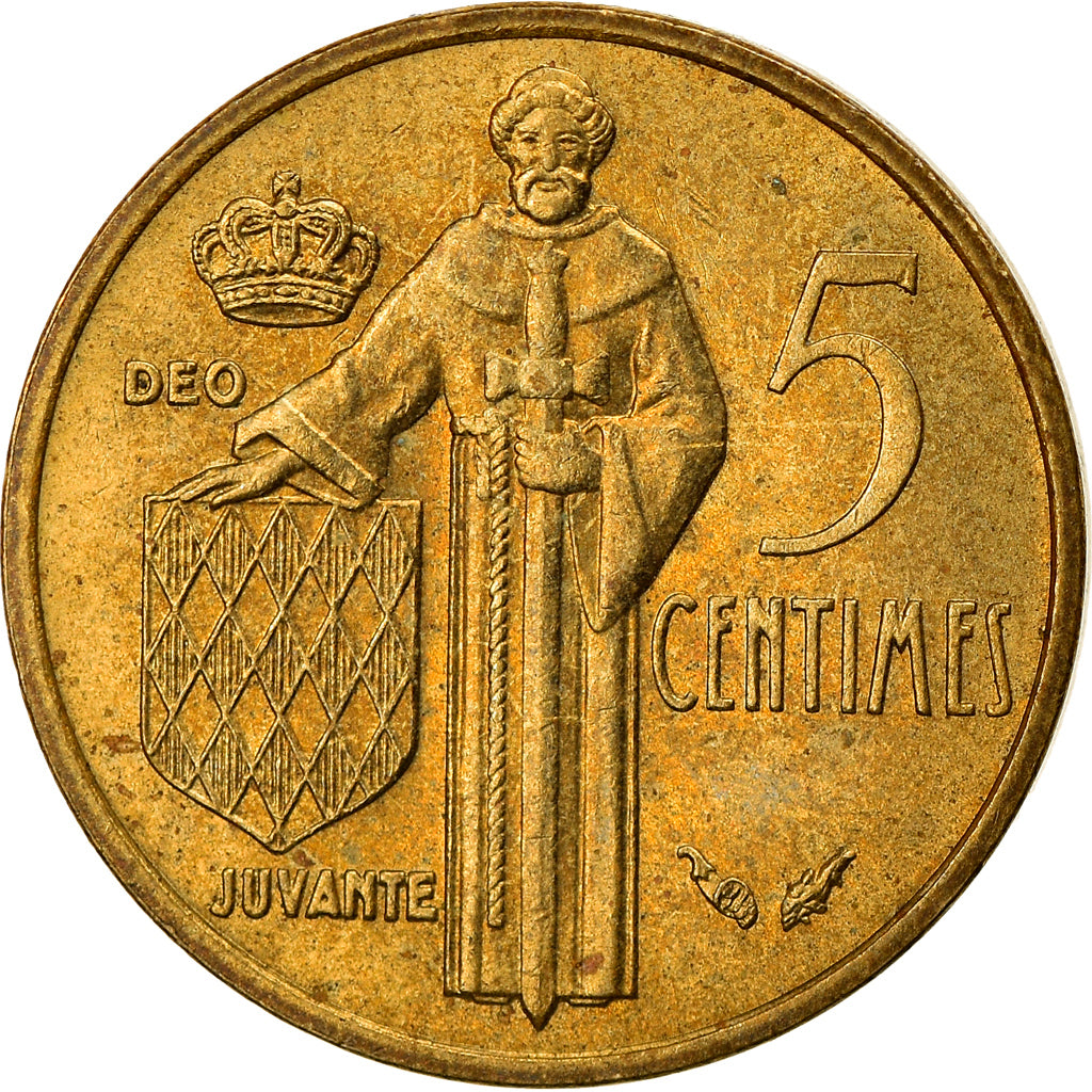 Coin, Monaco, Rainier III, 5 Centimes, 1978, EF(40-45), Aluminum-Bronze, KM:156