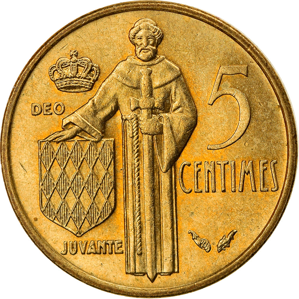 Coin, Monaco, Rainier III, 5 Centimes, 1978, EF(40-45), Aluminum-Bronze, KM:156