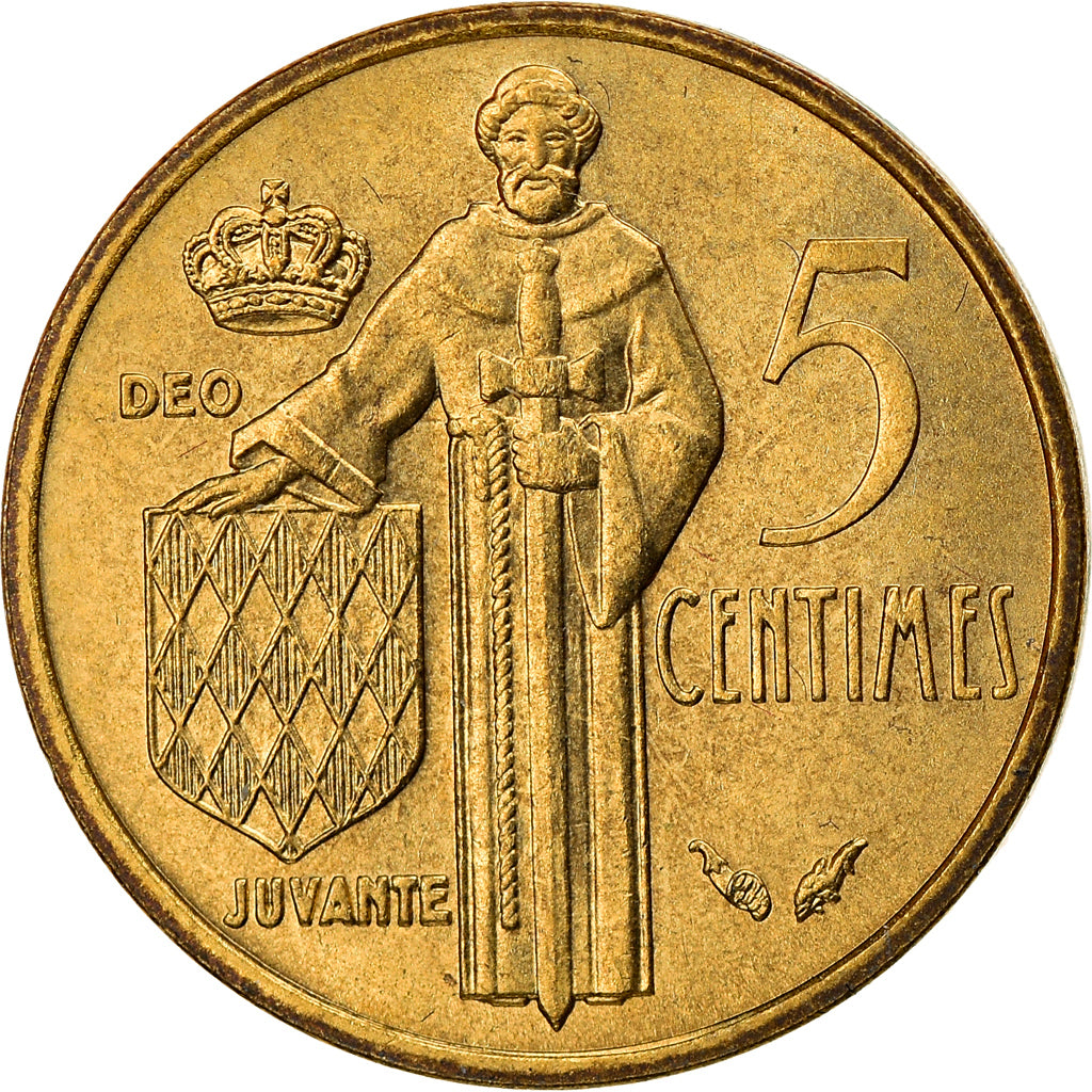 Moneta, Monaco, Rainier III, 5 Centimes, 1978, BB, Alluminio-bronzo, KM:156