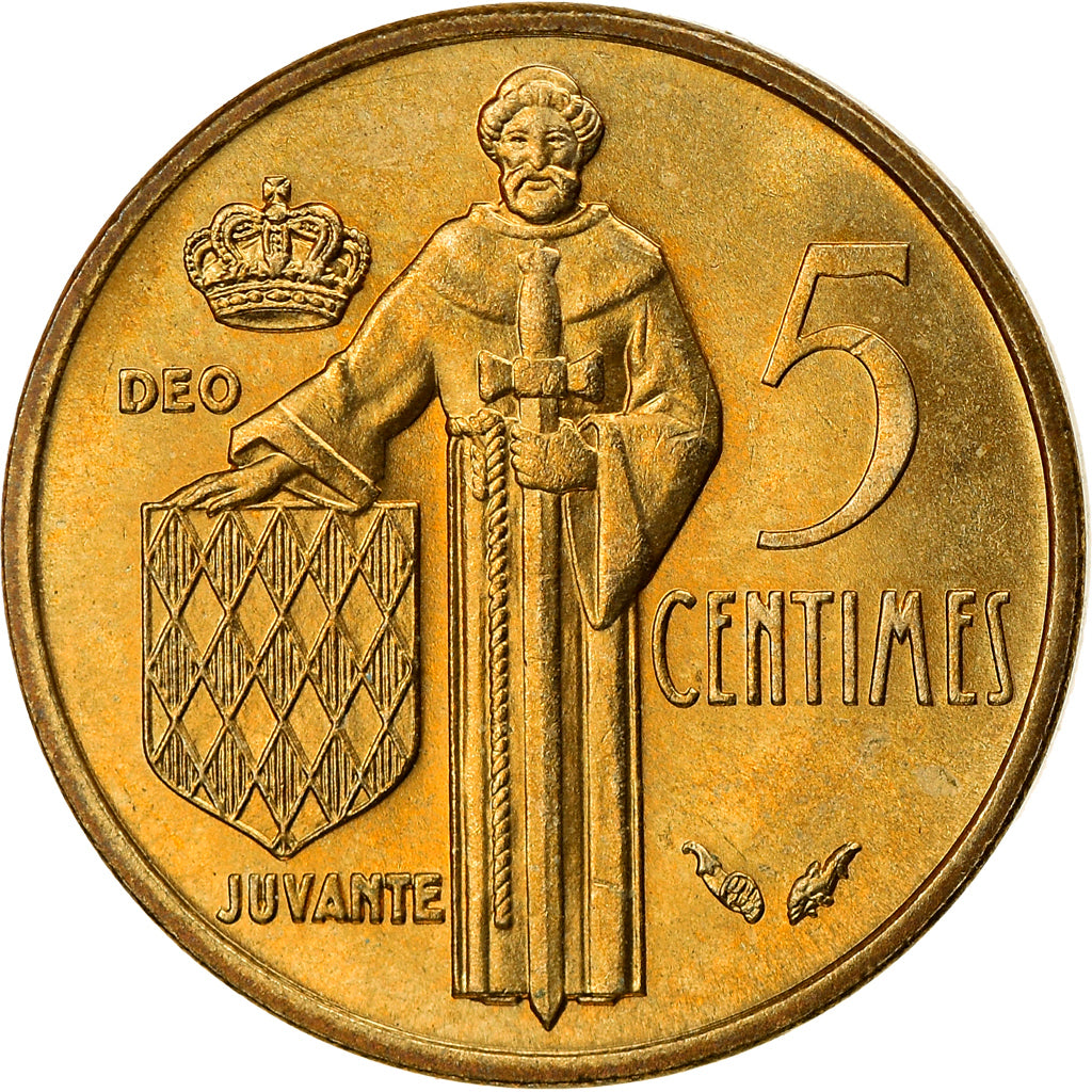 Coin, Monaco, Rainier III, 5 Centimes, 1978, EF(40-45), Aluminum-Bronze, KM:156