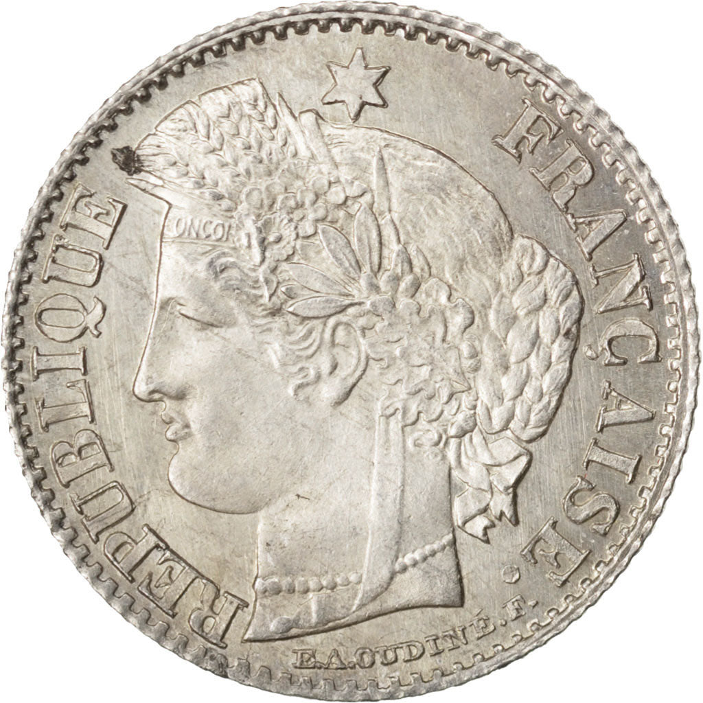 Coin, France, Cérès, 20 Centimes, 1850, Paris, MS(60-62), Silver, KM:758.1