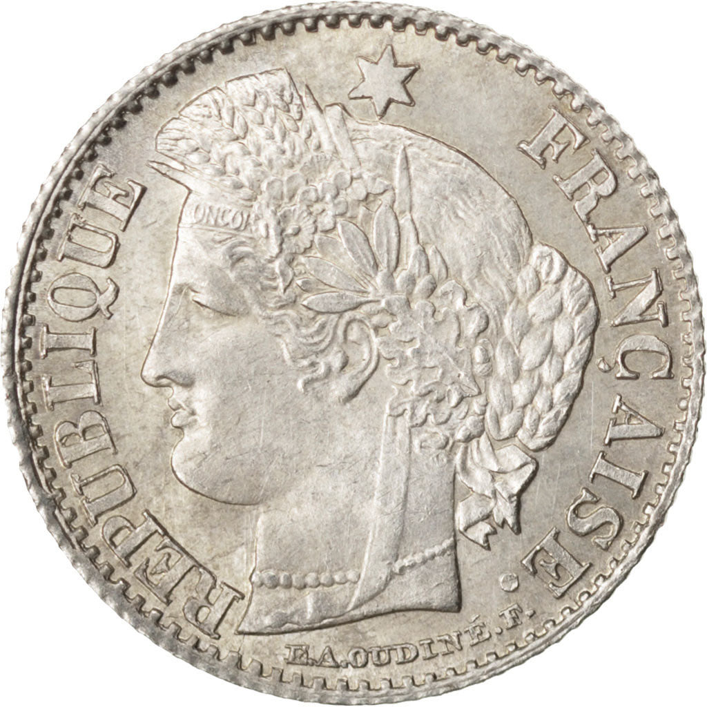 Coin, France, Cérès, 20 Centimes, 1850, Paris, MS(60-62), Silver, KM:758.1
