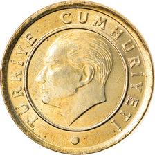 Coin, Turkey, 10 Kurus, 2015, EF(40-45), Brass, KM:1241