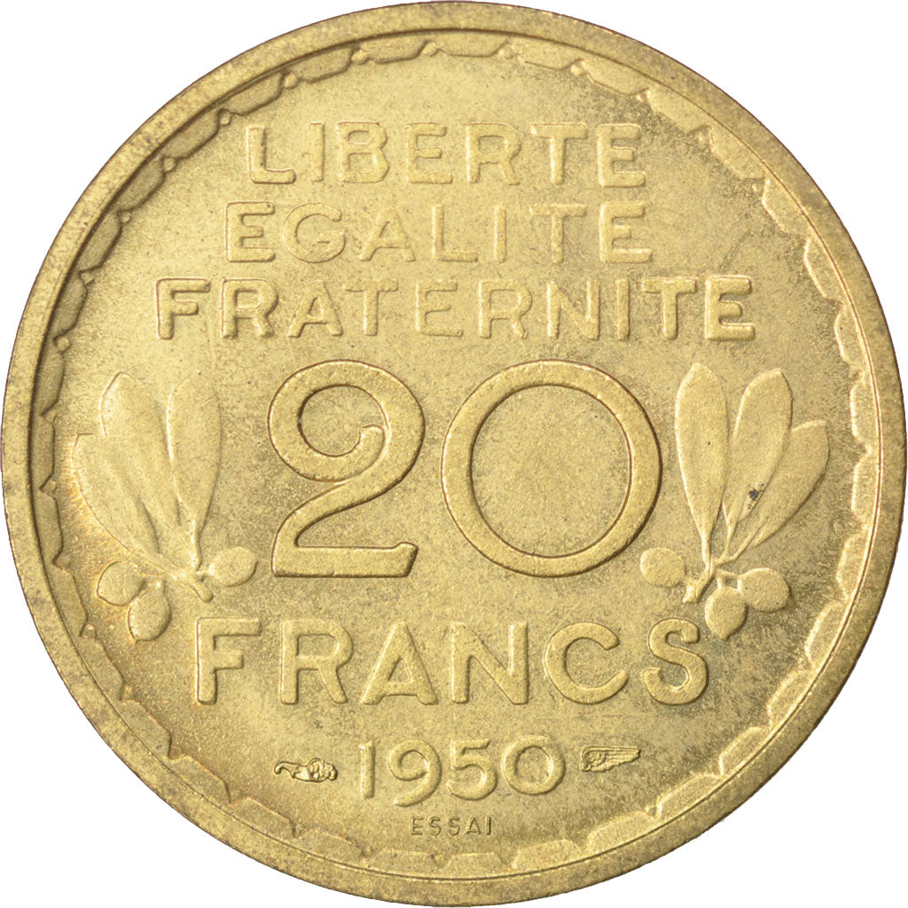 Monnaie, France, 20 Francs, 1950, SUP+, Cupro-Aluminium, KM:Pn112, Gadoury:208.2