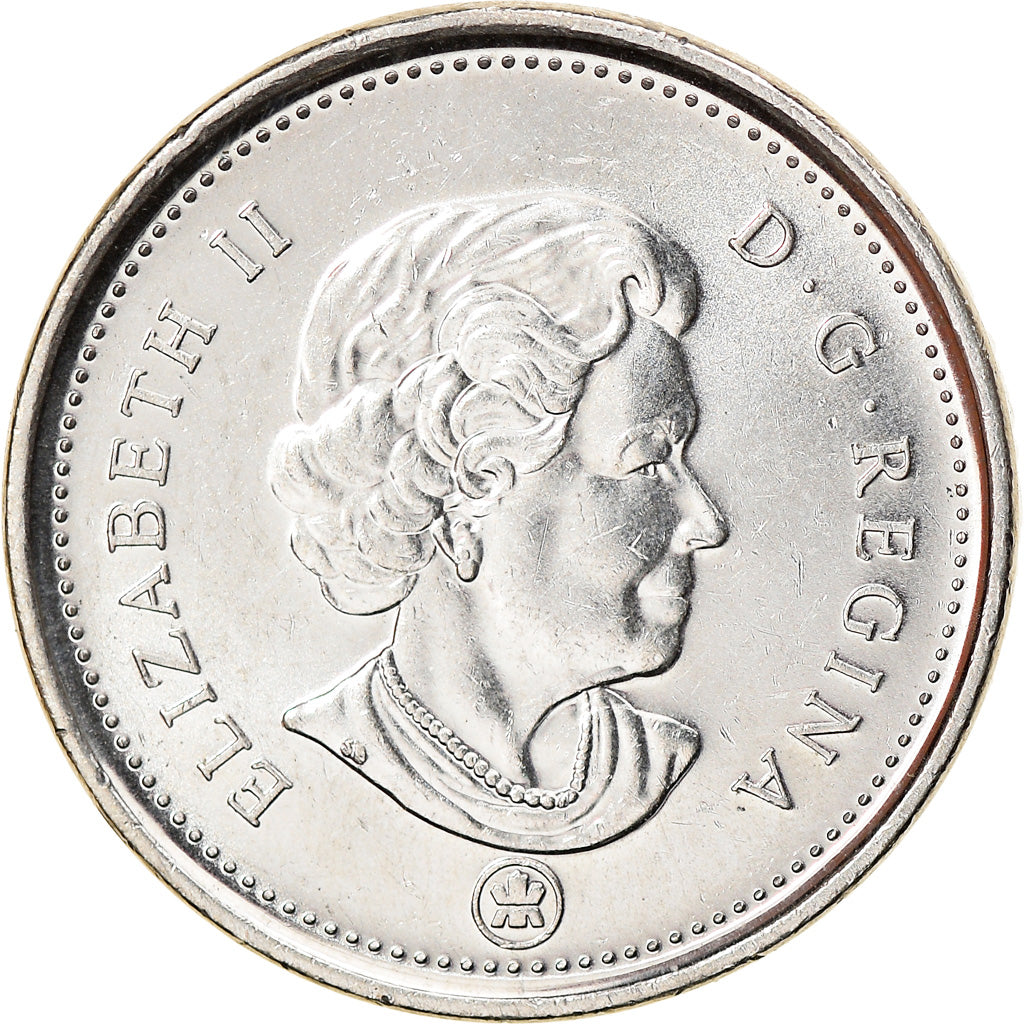 Moneta, Canada, Elizabeth II, 5 Cents, 2009, Royal Canadian Mint, Winnipeg, BB