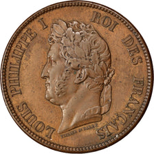 France, Louis Philippe I, 1 Décime, 1839, London, Pattern, Bronze, AU(55-58)