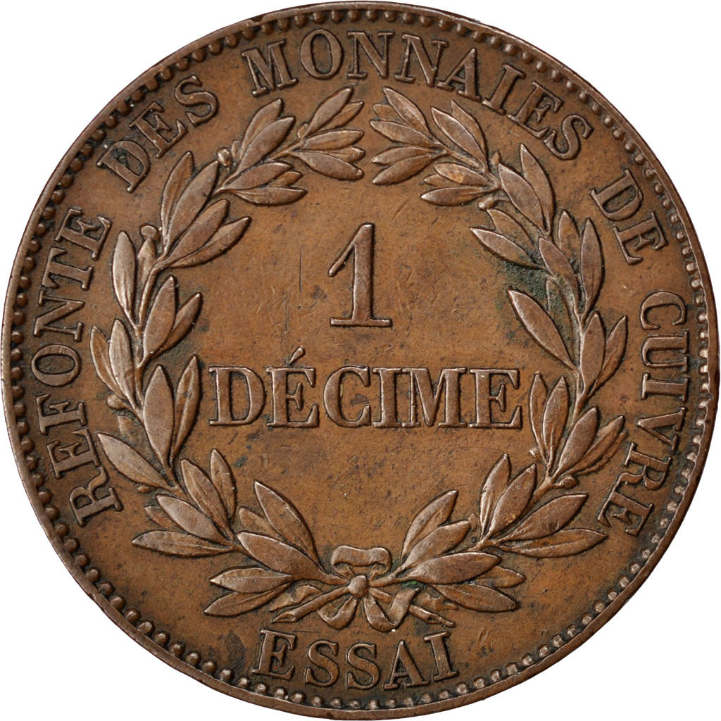 Coin, France, Decime, 1840, EF(40-45), Copper, KM:E10, Gadoury:212