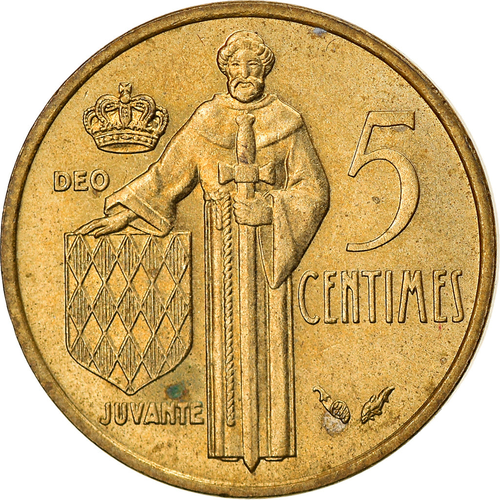 Coin, Monaco, Rainier III, 5 Centimes, 1978, EF(40-45), Aluminum-Bronze, KM:156