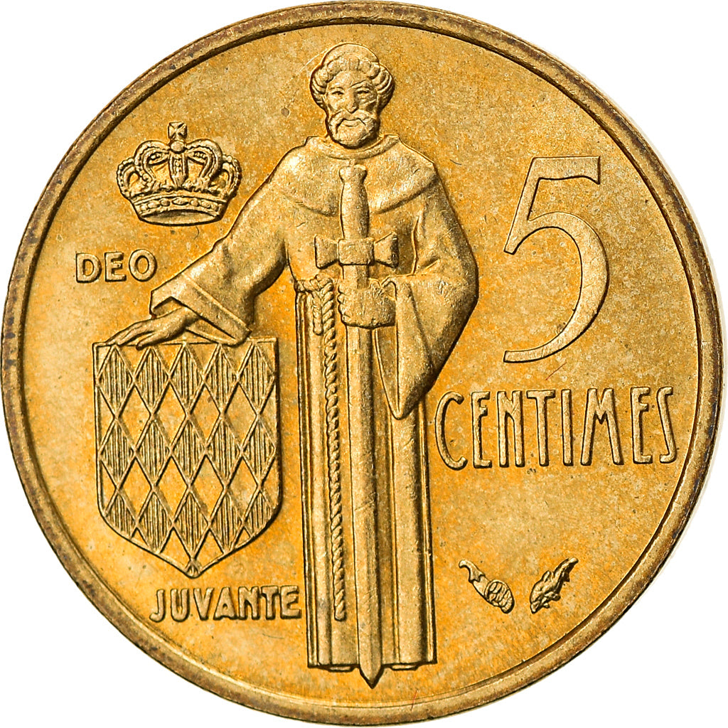 Coin, Monaco, Rainier III, 5 Centimes, 1978, EF(40-45), Aluminum-Bronze, KM:156