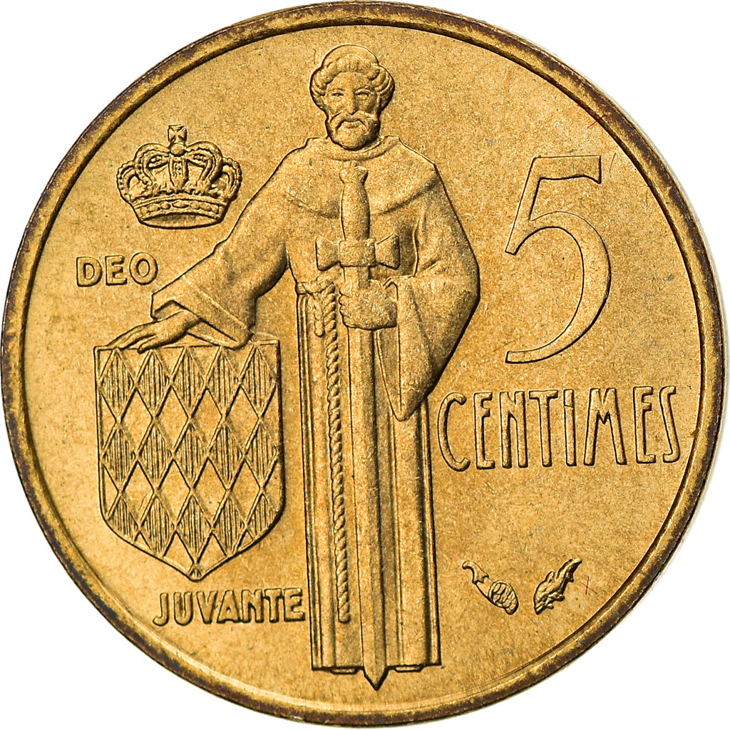 Coin, Monaco, Rainier III, 5 Centimes, 1978, EF(40-45), Aluminum-Bronze, KM:156