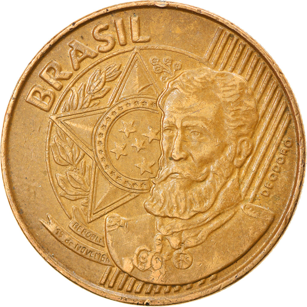 Monnaie, Brésil, 25 Centavos, 1999, TTB, Bronze Plated Steel, KM:650