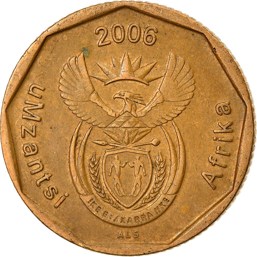 Munten, Zuid Afrika, 20 Cents, 2006, Pretoria, ZF, Bronze Plated Steel, KM:488