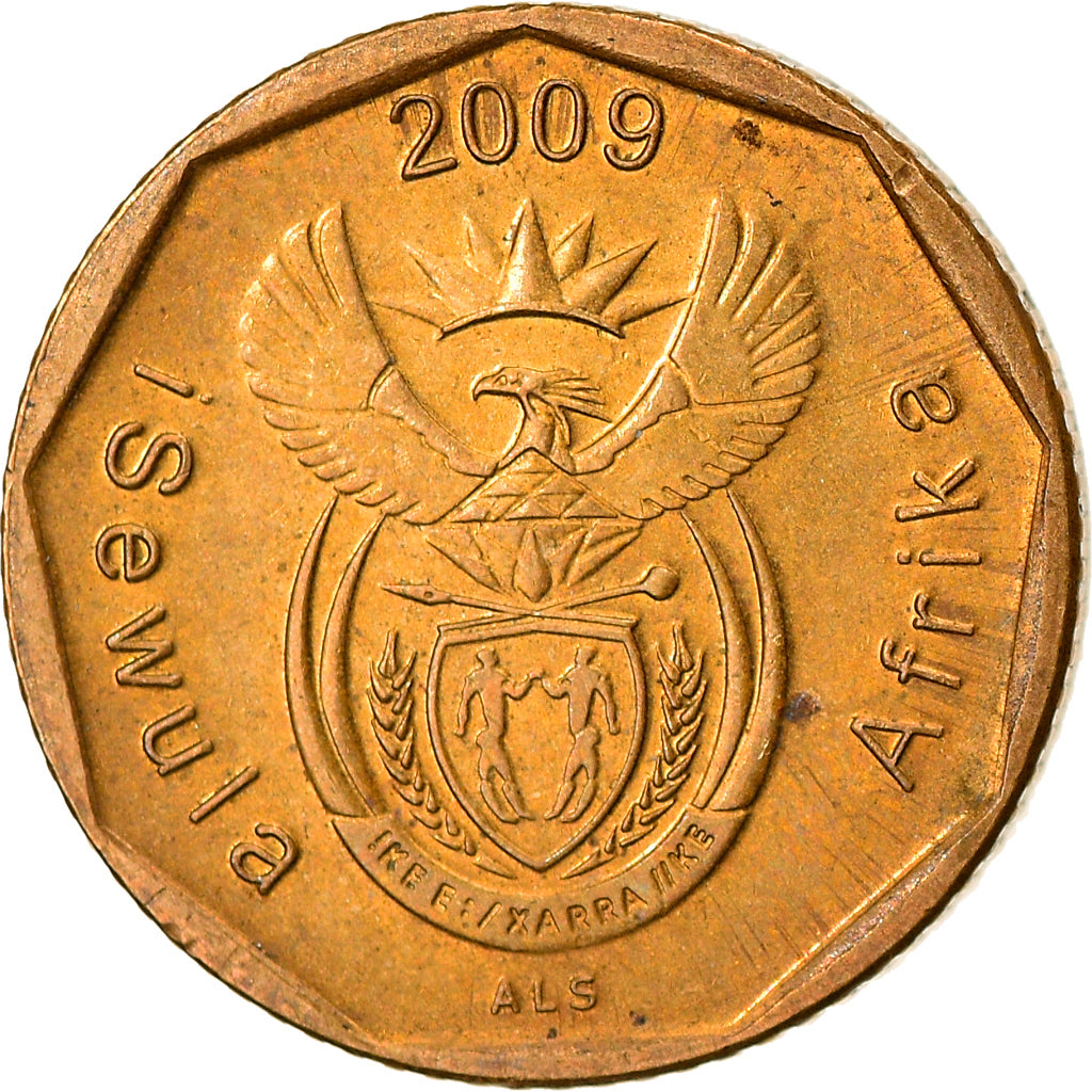 Monnaie, Afrique du Sud, 10 Cents, 2009, Pretoria, TTB+, Copper Plated Steel