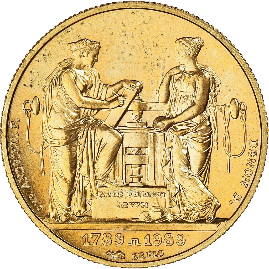 France, Token, Bicentenaire de la Révolution Française, History, 1989