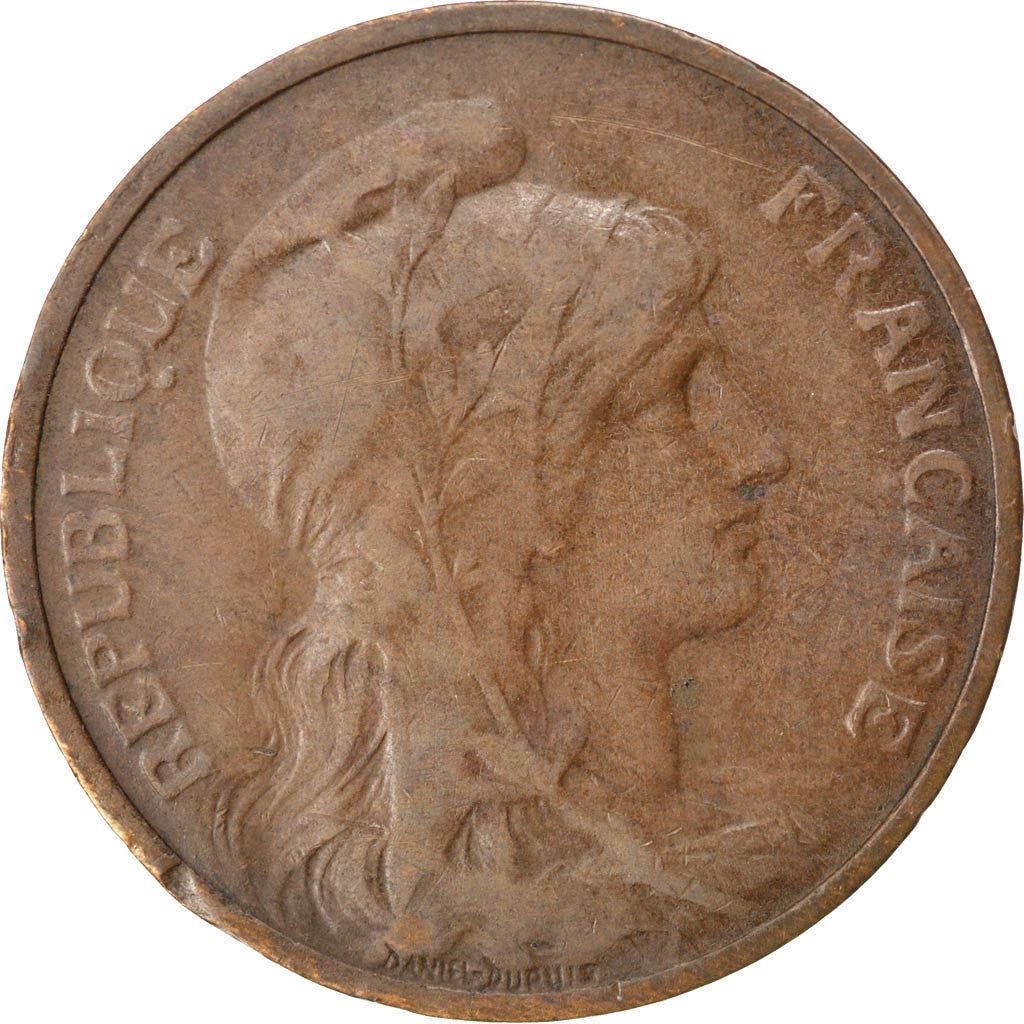 Coin, France, Dupuis, 5 Centimes, 1908, VF(30-35), Bronze, KM:842, Gadoury:165